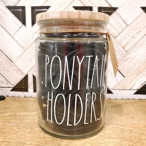 Rae Dunn PONYTAIL HOLDERS Container